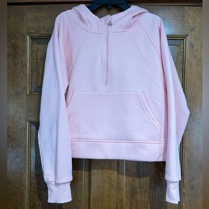 LU Womens Hoodies Fleece Lined Collar Pullover 1/2 Zipper size medium